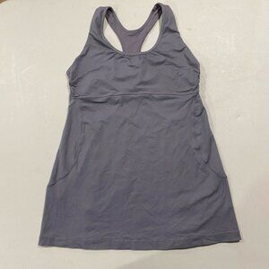 Lululemon Turbo Tank Top Dark Grey Size 2, XS (EUC)